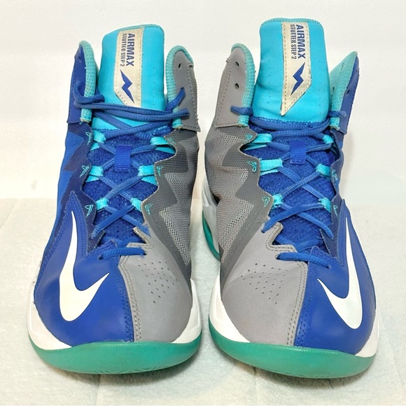 Nike Mens Shoes Air Max Stutter Step 2 Blue Grey Basketball 653455-402 Size 9 - Picture 3 of 12